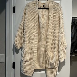 CJLA knit long cardigan S/M